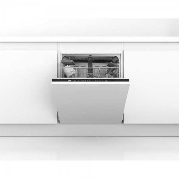 Beko DIN15C10 Integrated Full Size Dishwasher - A Rated