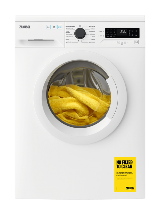 Zanussi ZWF845B4PW 8kg 1400 Spin Washing Machine