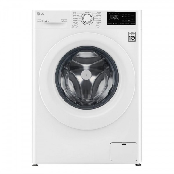 LG F4V308WNW 8kg 1400 Spin Washing Machine