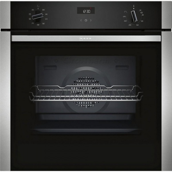 Neff B1ACE4HN0B Electric CircoTherm Single Oven Oven - BLACK/STEEL
