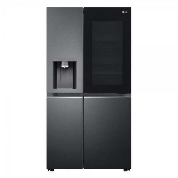 LG GSXV90MCAE Frost Free American Style Fridge Freezer - Matt Black